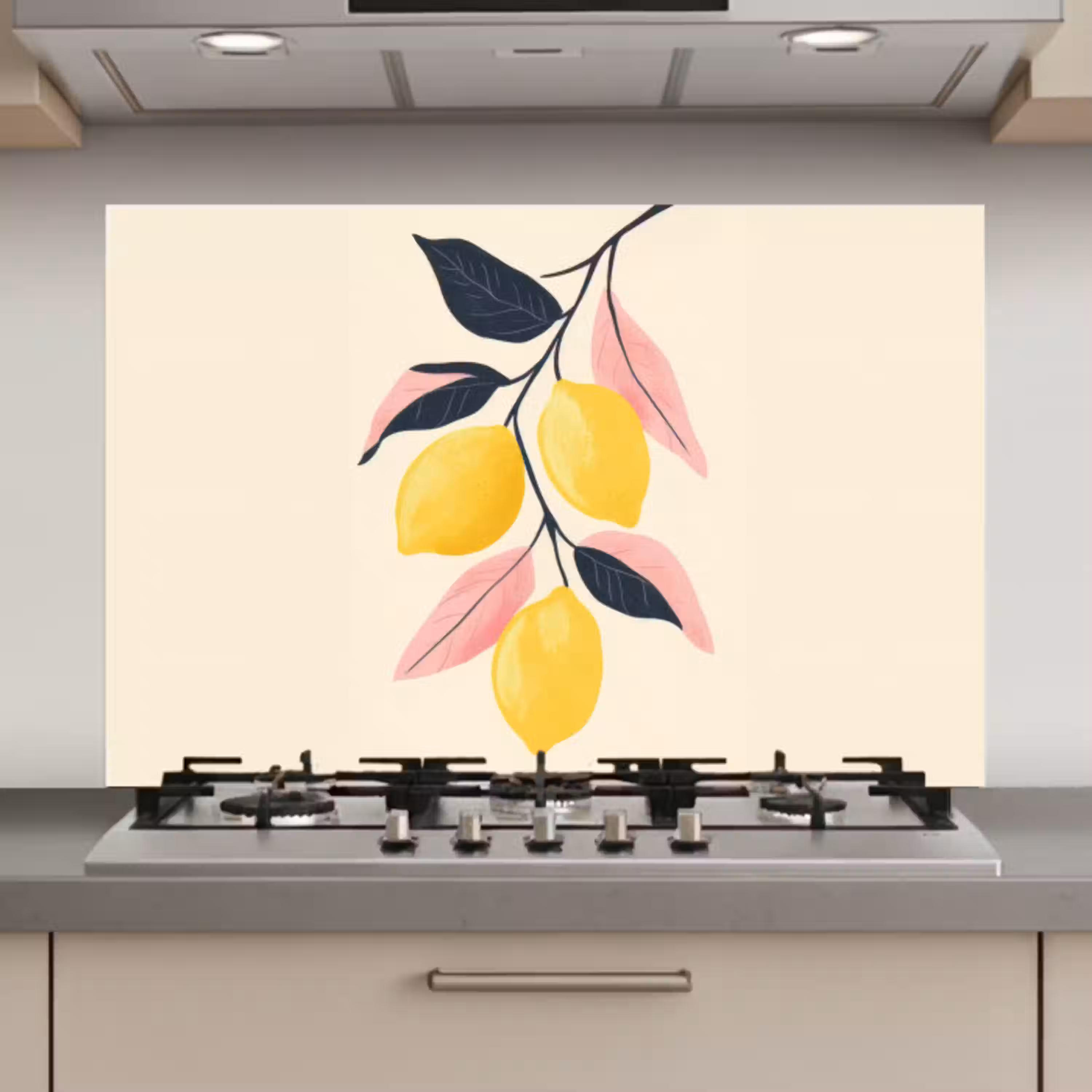 Citroenen - Felgeel - Tak - Bladeren keuken achterwand spatscherm klein -3d_website