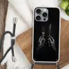 Bestek - Zwart - Wit Hoesje iPhone 16 Pro Max met koord klein -sfeer4