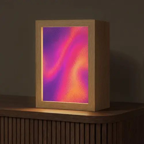 Abstract - Patroon - Kleurverloop Light Box met kabel (Tafellamp) klein -z3d_website