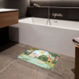Jungle - Oase - Dieren - Kleurrijk Badmat klein -sfeer3