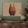 Beer - Minimalistisch - Bruin PET vilt klein -sfeer2
