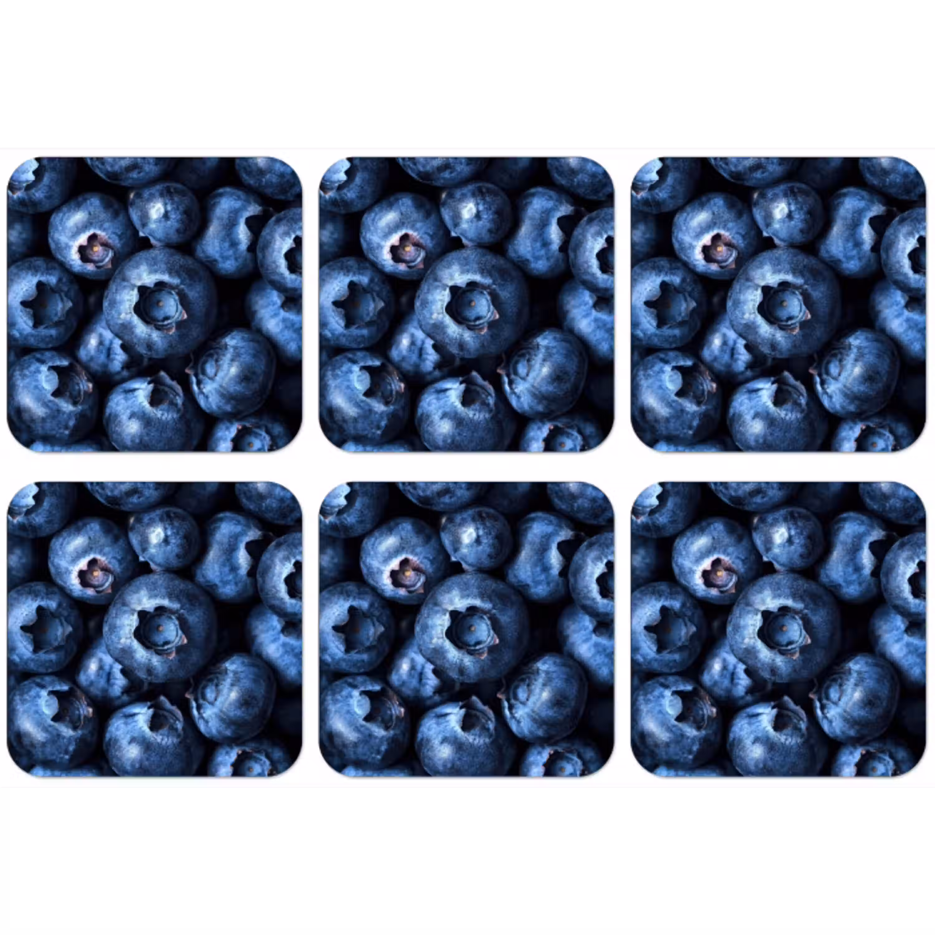 Bessen - Blauw - Fruit onderzetter kurk middel -zkaufland3dotto