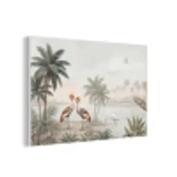 Kraanvogels - Palmbomen - Tropisch forex 5mm xxl -3d