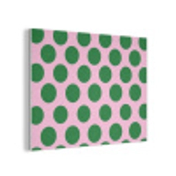 Polkadots - Patroon - Groen PET vilt klein 837 -3d