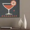 Cocktail - Zwart - Illustratie PET vilt klein -sfeer6_closeup