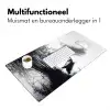 Boot - Rivier - Bamboe - Wit Muismat XXL klein -sfeer4
