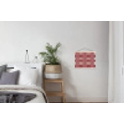 Roze - Rood - Blokjes textielposter latten blank klein 122 -woonkamer