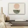 Modern - Roze - Groen - Natuur - Geometrisch - Vormen canvas 2cm klein -sfeer6