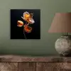 Bloem - Orchidee - Oranje aluminium wit klein -sfeer2
