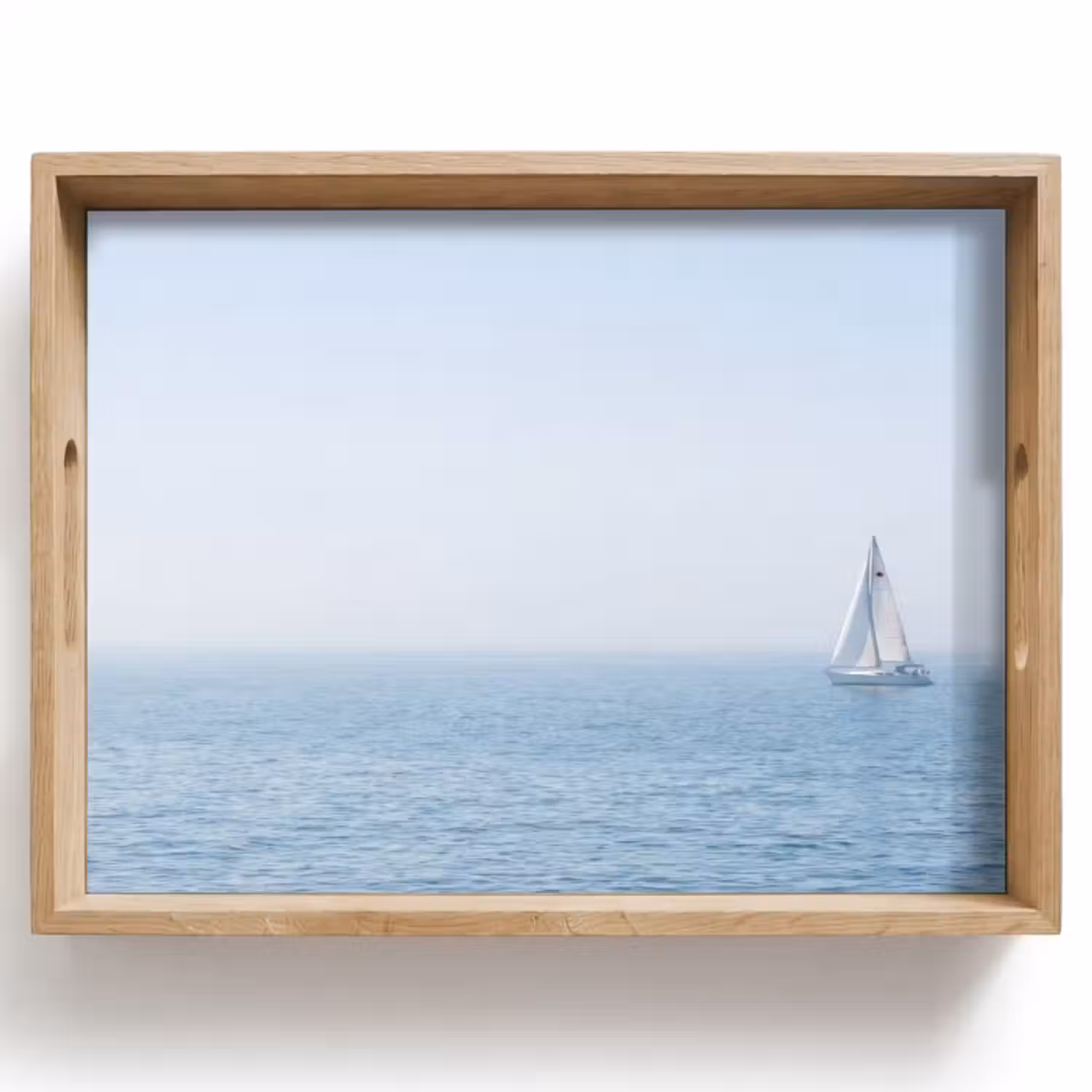 Dienblad - Horizon - Zeilboot - Zee