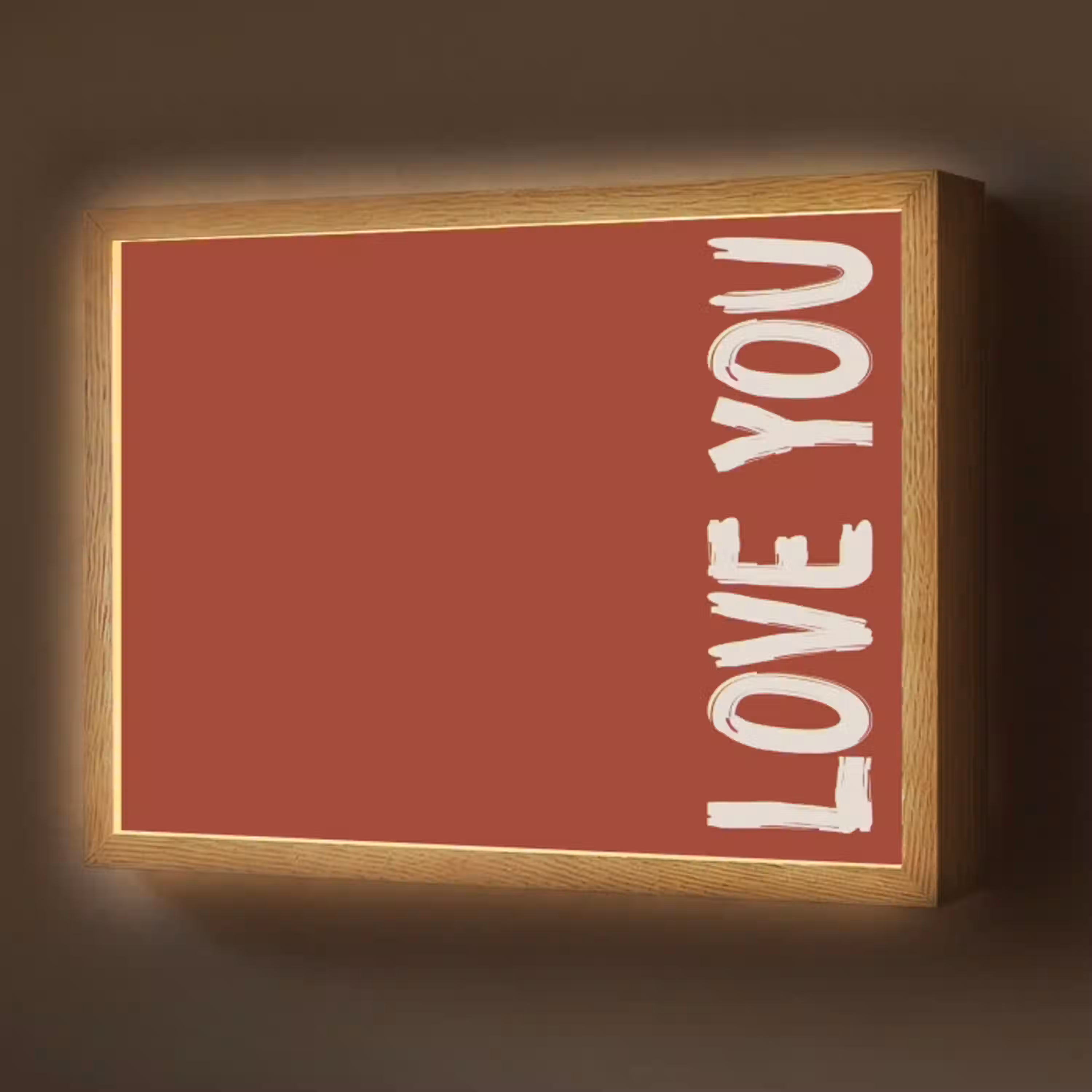 Schuin - Loveyou - Rood Light Box met batterij (Wandlamp) middel -z3d_website