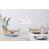 Patroon - Eieren - Roze - Pasen Muursticker klein -eettafel