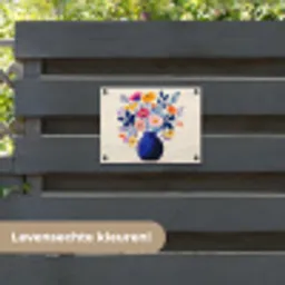 Vaas - Bloemen - Boeket tuinposter los doek klein -sfeer3