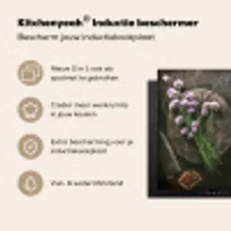 Bieslook Bloesem en Antieke Keukenwaren Inductie beschermer vinyl 3mm middel -zzzzzzusp-haakje_NL
