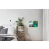 Brug - Water - Rivier - Bos textielposter latten blank klein -woonkamer