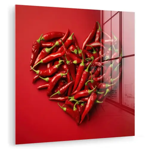 Pepers - Rood - Hart plexiglas 5mm klein -zzzproduct_nieuw