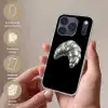 Croissant - Metaal - Zilver Telefoonhoesje iPhone 17 Pro klein -sfeer3_NL
