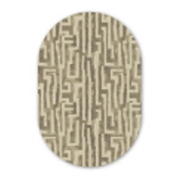 Abstract - Geometrisch - Groen Wandcirkel Ovaal Forex klein 630 -3d