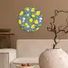 Patroon - Citroen - Illustratie Wandcirkel plexiglas klein 852 -sfeer1