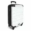 Strepen patroon groen NBS - Handbagage koffer - Kinderen Unisex middel -productfoto_3d