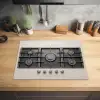 Gasfornuis - Koken - Beige Inductie beschermer vinyl 3mm klein -sfeer5