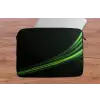 Gaming - Lijnen - Boog - Groen laptophoes neopreen klein -tafel