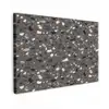 Terrazzo -  Patroon - Grijs Tuinposter op houten frame 2 cm dik klein 845 -3d