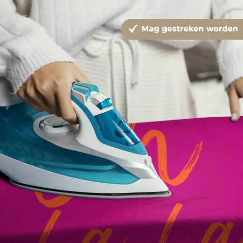 Oh la la - Oranje - Roze Wandkleed katoen klein -sfeer9