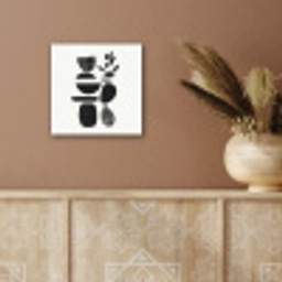 Japandi - Zwart - Abstract aluminium wit klein -sfeer4