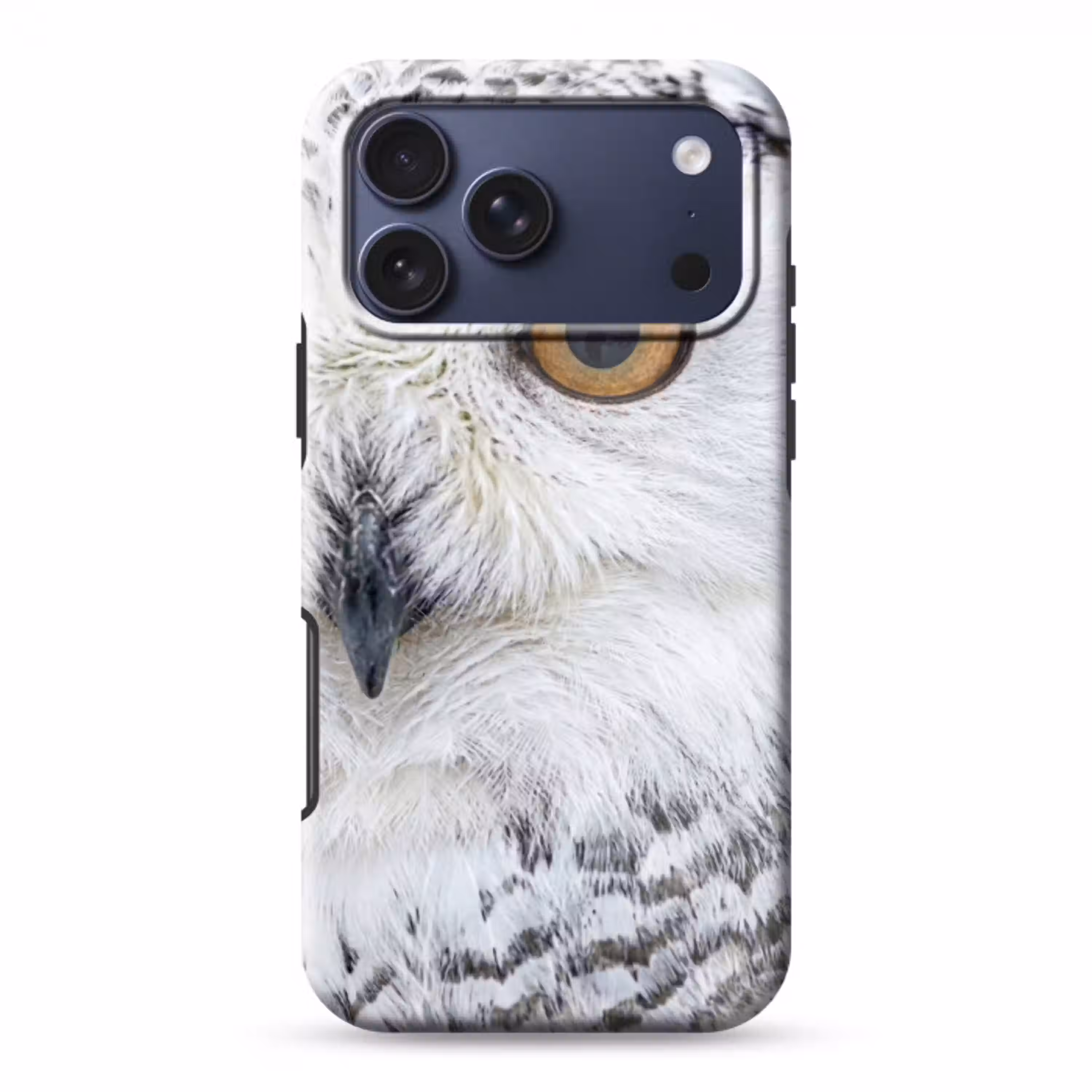 Sneeuwuil - Oog - Wildlife - Wit Toughcase MagSafe Apple iPhone 17 Pro Max klein -3d