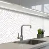 Grafisch - Patroon - Modern - Hexagon keuken achterwand 2 middel 871 -3d_schuin