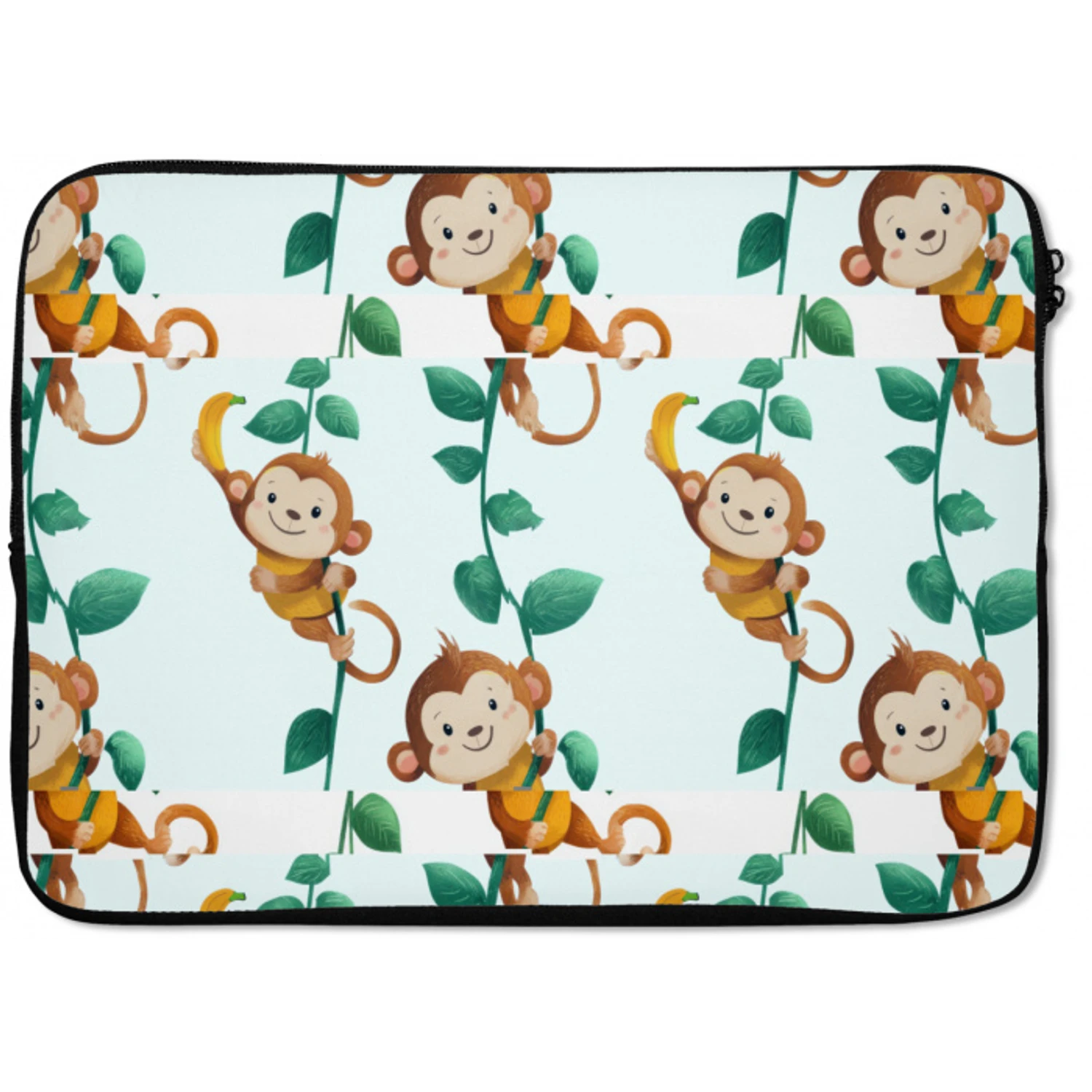 Apen - Lianen - Kleurrijk laptophoes neopreen klein 279 -zkaufland3dotto