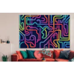 Retro - Abstract - Neon forex 5mm xxl -woonkamer