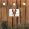 Kreeft - Zwart - Oranje - Wit - Uniek tuinposter los doek klein -sfeer1