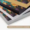 Bloemen - Verf - Kunst - Modern Textielframe zwart klein -USP_kleurenNL