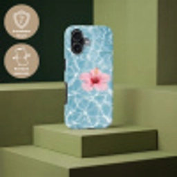 Hibiscus - Water - Roze Toughcase MagSafe Apple iPhone 17 klein -USP_PrintM_DE