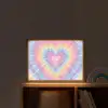 Hartvorm - Pastelkleuren - Tie Dye Light Box met batterij (Wandlamp kind) middel -sfeer1_kind