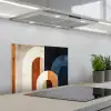 Abstract - Vormen - Donkerblauw keuken achterwand spatscherm klein -3d_schuin