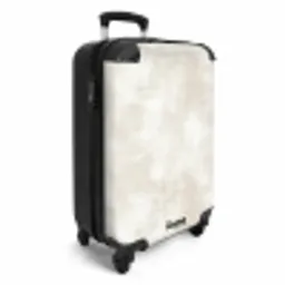Subtiel - Structuur - Beige NBS - Handbagage koffer - Volwassenen Unisex middel -productfoto_3d