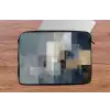 Rechthoeken - Abstract - Blauw laptophoes neopreen klein -tafel