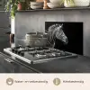 Zebra - Zwart - Wit - Portret - Dieren keuken achterwand spatscherm klein -usp_NL