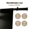 Champagnefles - Glas - Minimalistisch - Spetters Wandkleed katoen klein -sfeer2