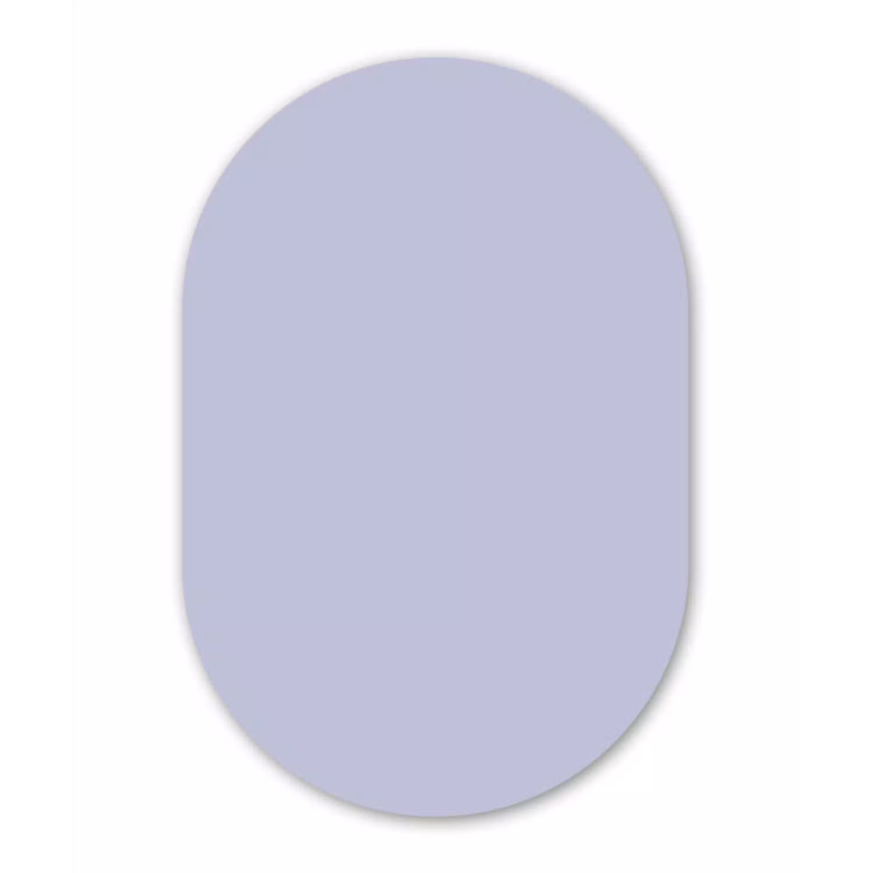 Chalky - Lavender - Paars Wandcirkel Ovaal Aluminium middel 839 -3d