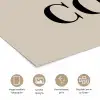 Beige - Winter - Quote - Cozy poster papier klein -closeup_NL