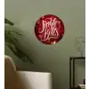 Jingle - Bells - Kerst - Rood Wandcirkel behangsticker klein -sfeer2