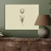 Illustratie - Tulp - Zwart PET vilt klein -sfeer2