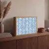 Patroon - Streep - Blauw Light Box met batterij (Wandlamp) middel 907 -sfeer2