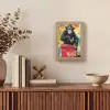 Graffiti - Aap - Street art - Dieren Light Box met kabel (Tafellamp) klein -sfeer2