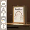 Regenboog - Bohemian - Boho - Pastel kleuren Light Box met kabel (Kinderlampje) klein -USP_NL