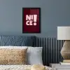 Nice - Uitroepteken - Rood fotolijst zwart zonder passe partout klein -sfeer3